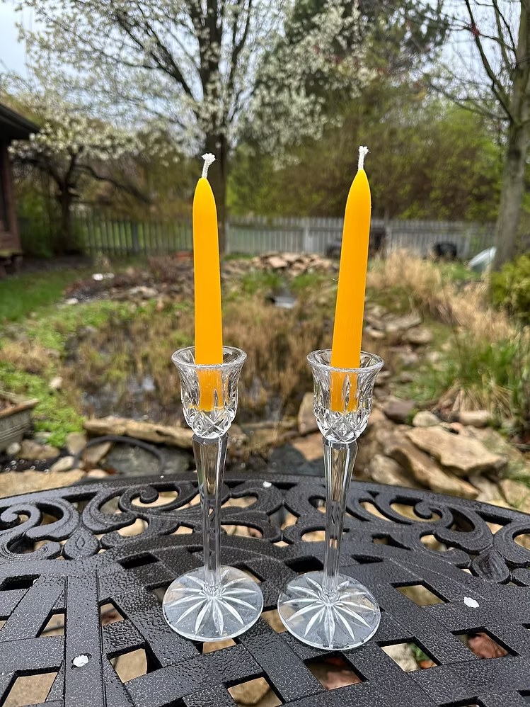 6" Beeswax Taper Candle